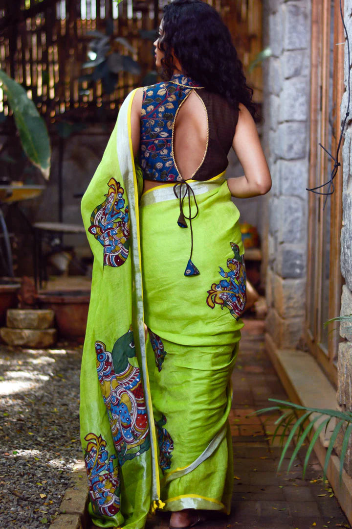 APSARA AALE WALE PREMIUM LINEN COTTON SAREE