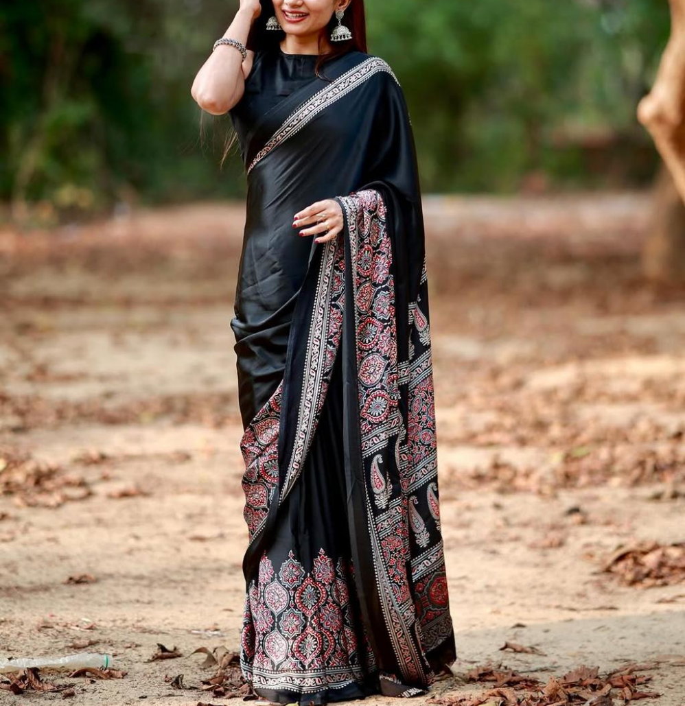 BEST SELLING WALE MODAL SATIN SILK SAREE