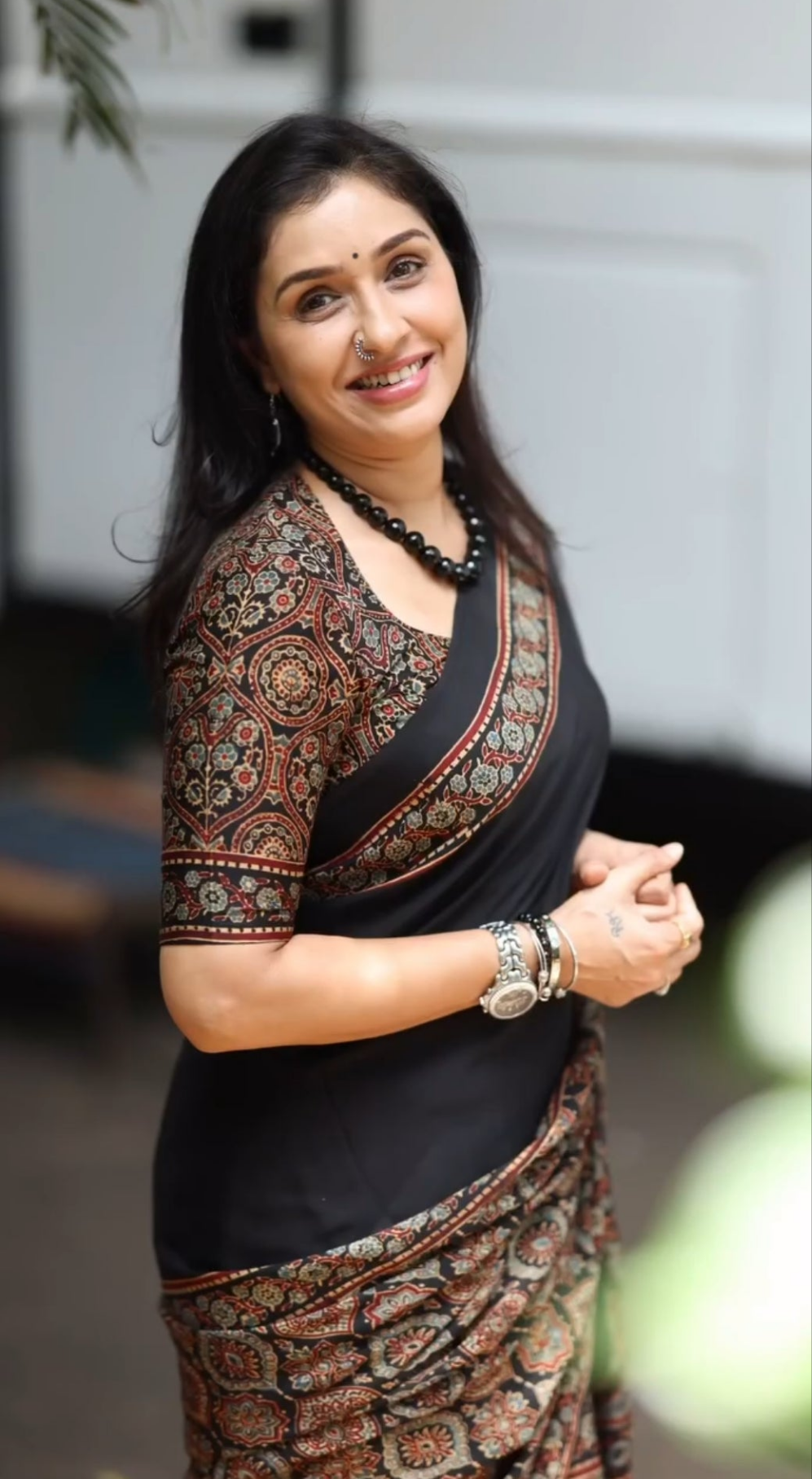 MAHALAXMI WALE AJRAKH MODAL SILK SAREE