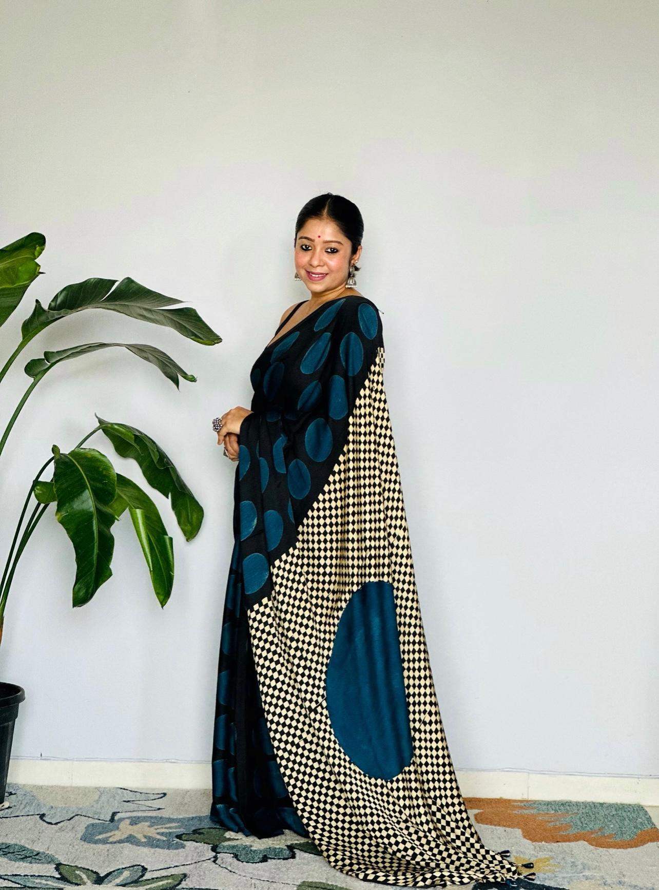 TERETE MARJAWA WALE PREMIUM MODAL SATIN SILK SAREE