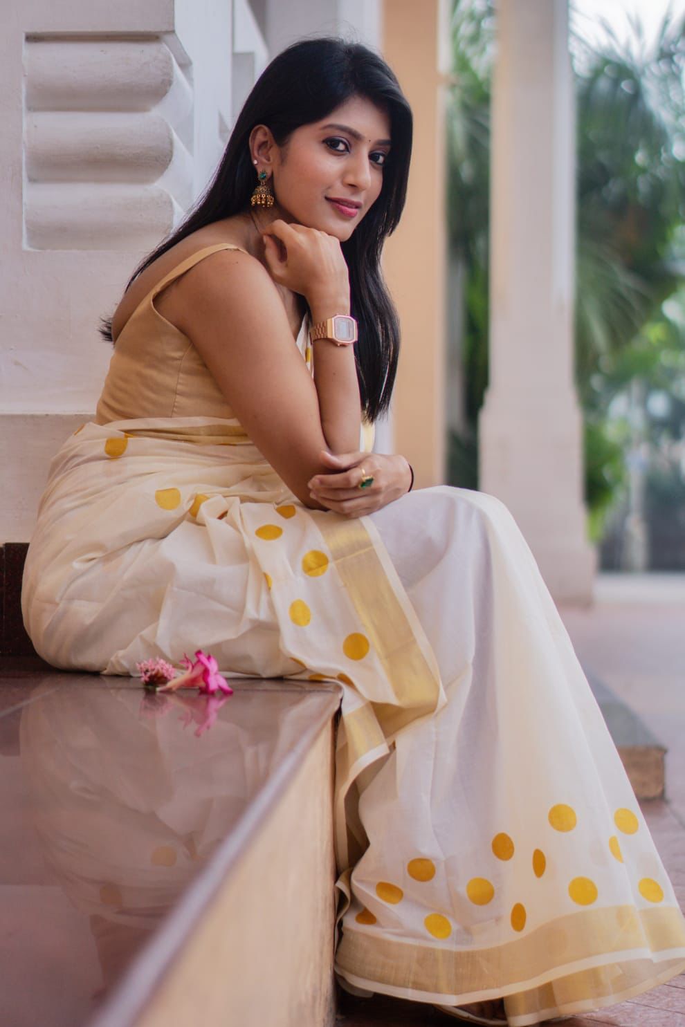 OH MERE CHANDANI WALE PREMIUM LINEN COTTON SAREE