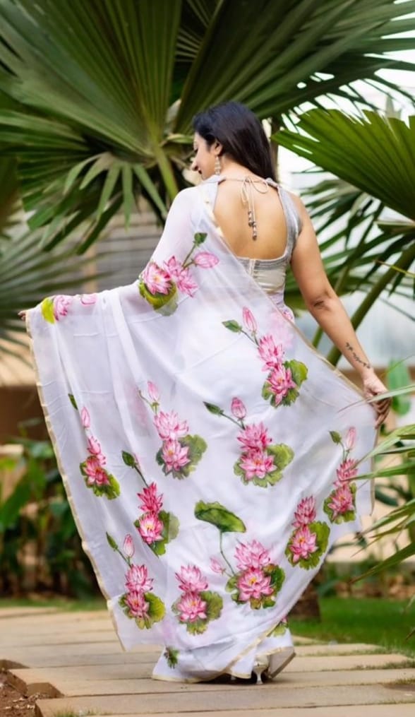 PYARI PYARI WALE  PREMIUM LINEN COTTON SAREE