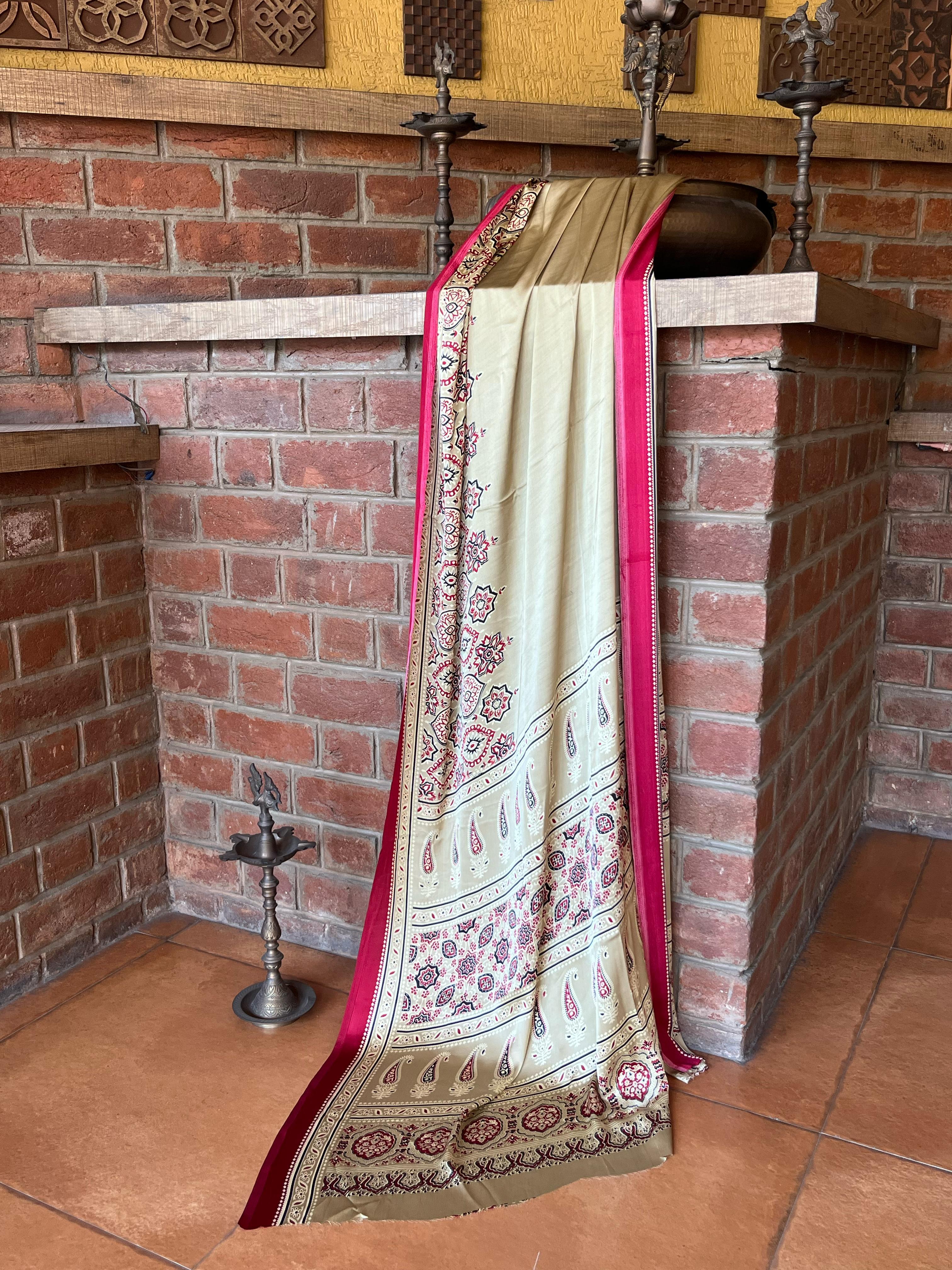 SIYA KALAMKARRI - PREMIUM MODAL SILK SAREE