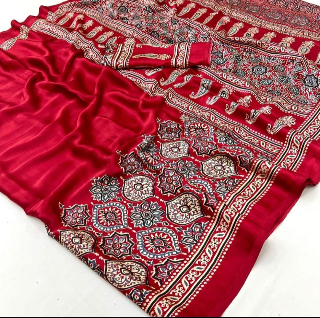 KYA KHUB LAGTE HO WALE PREMIUM MODAL SILK SAREE