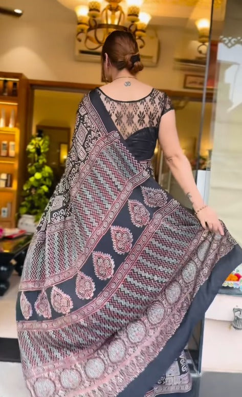 BADALO WALE  PREMIUM MODAL SILK SAREE