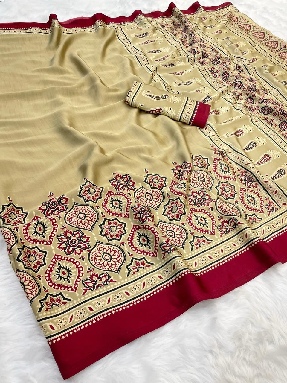 SIYA KALAMKARRI - PREMIUM MODAL SILK SAREE
