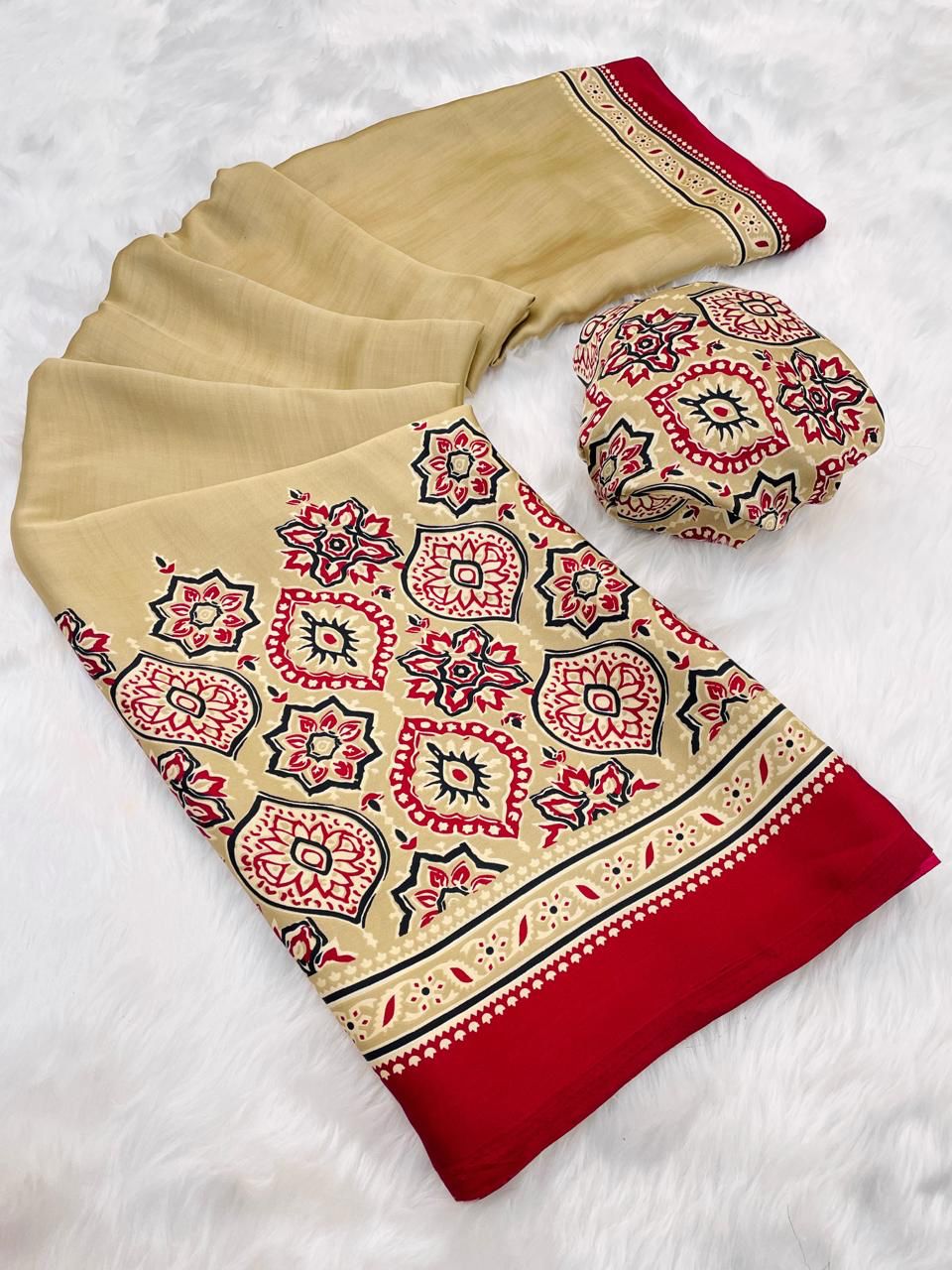 SIYA KALAMKARRI - PREMIUM MODAL SILK SAREE