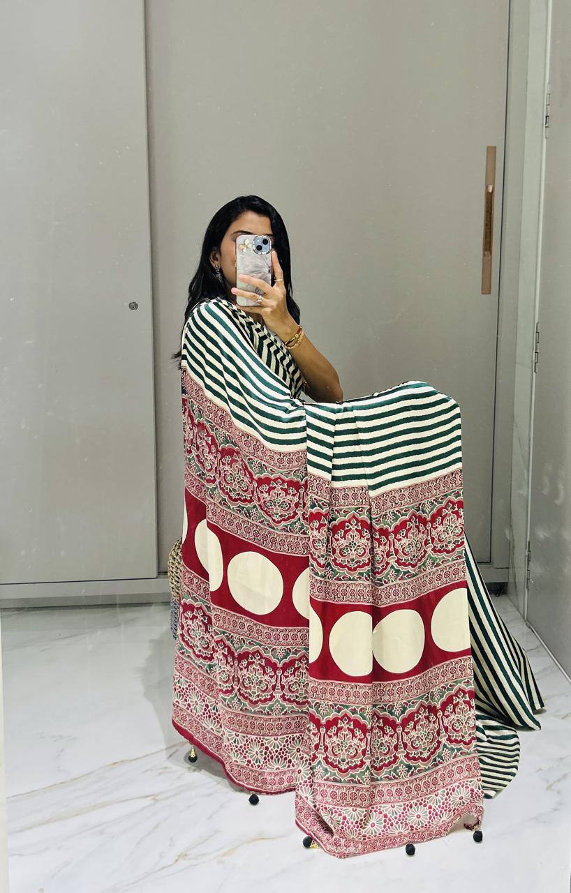 BAARATI WALE PREMIUM MODAL SILK SAREE