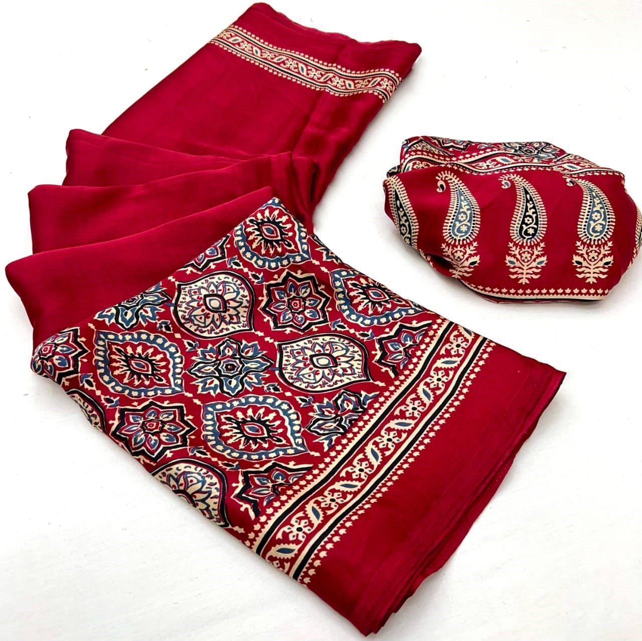 KYA KHUB LAGTE HO WALE PREMIUM MODAL SILK SAREE