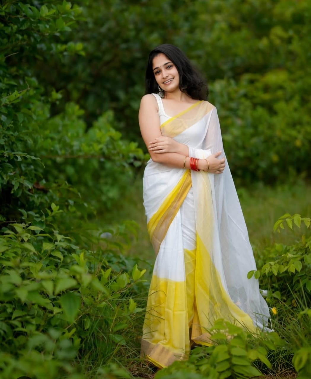 NIKITA-- PREMIUM LINEN COTTON SAREE