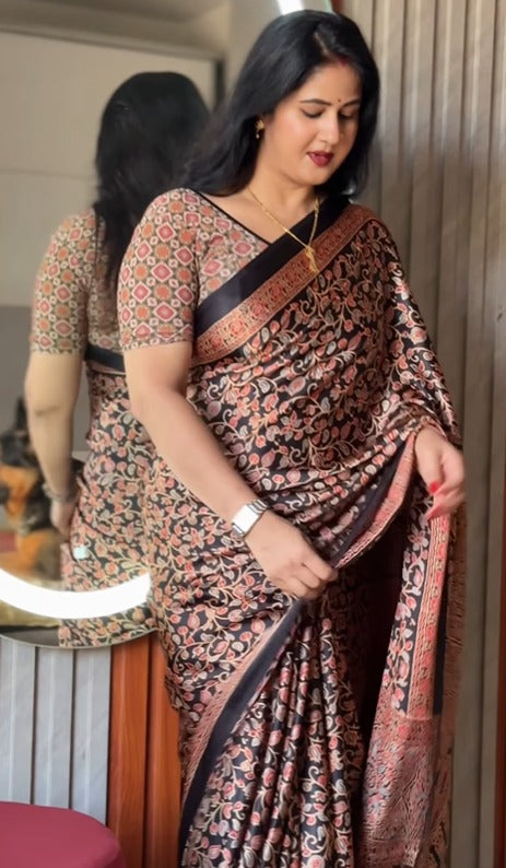 DEEWANA WALE PREMIUM MODAL SILK SAREE